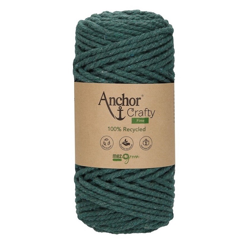 Crafty Fine Anchor bobina filato di cotone per lavori a mano macramè 250 grammi