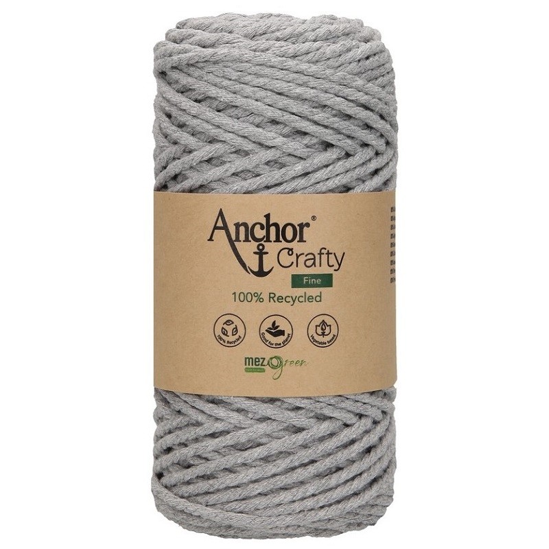 Crafty Fine Anchor bobina filato di cotone per lavori a mano macramè 250 grammi