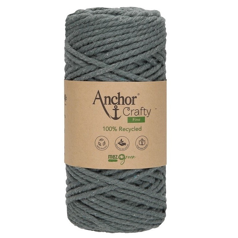 Crafty Fine Anchor bobina filato di cotone per lavori a mano macramè 250 grammi