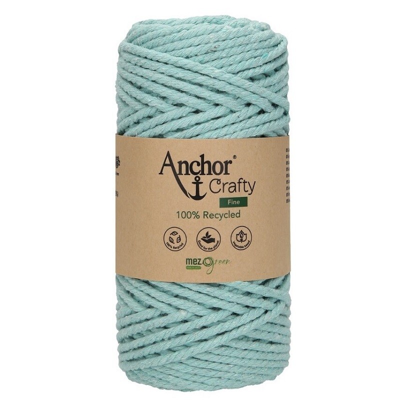 Crafty Fine Anchor bobina filato di cotone per lavori a mano macramè 250 grammi