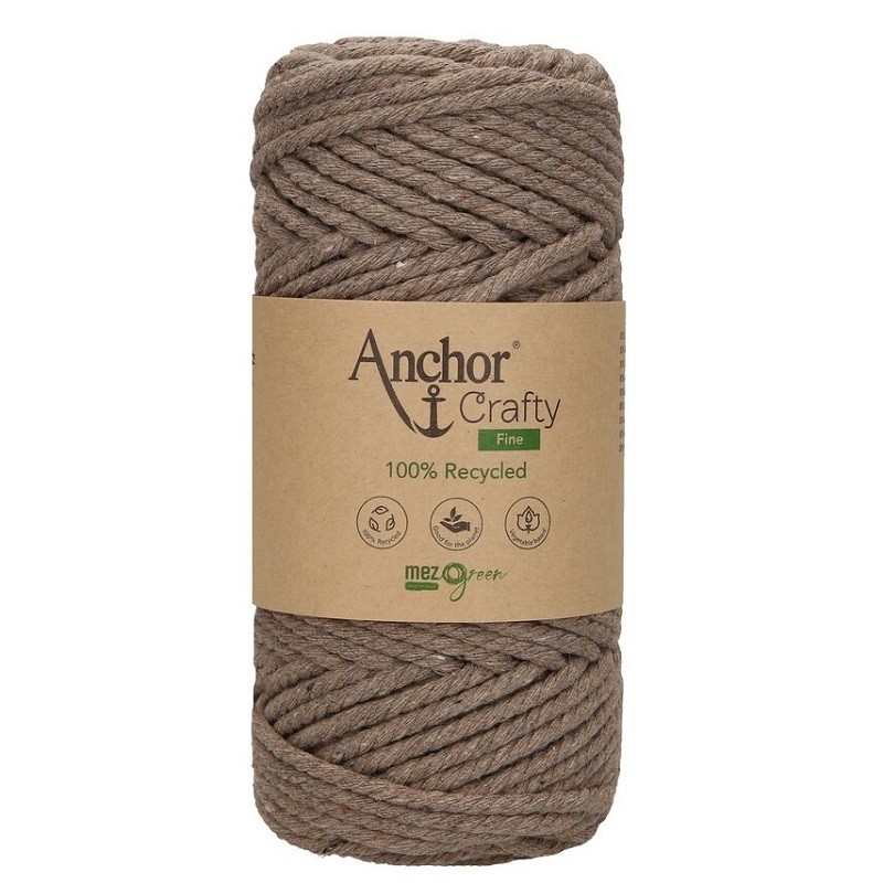 Crafty Fine Anchor bobina filato di cotone per lavori a mano macramè 250 grammi